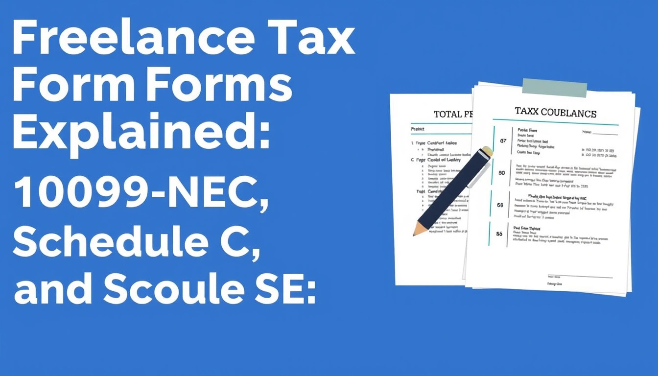 Freelance Tax Forms Explained: 1099-NEC, Schedule C, and Schedule SE