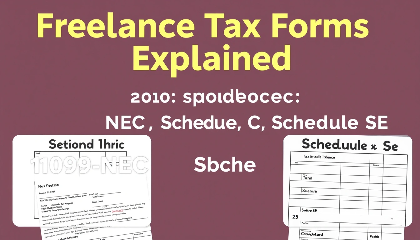 Freelance Tax Forms Explained: 1099-NEC, Schedule C, and Schedule SE