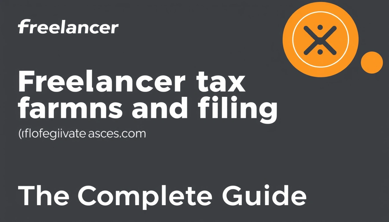 Freelancer tax forms and filing — The Complete Guide