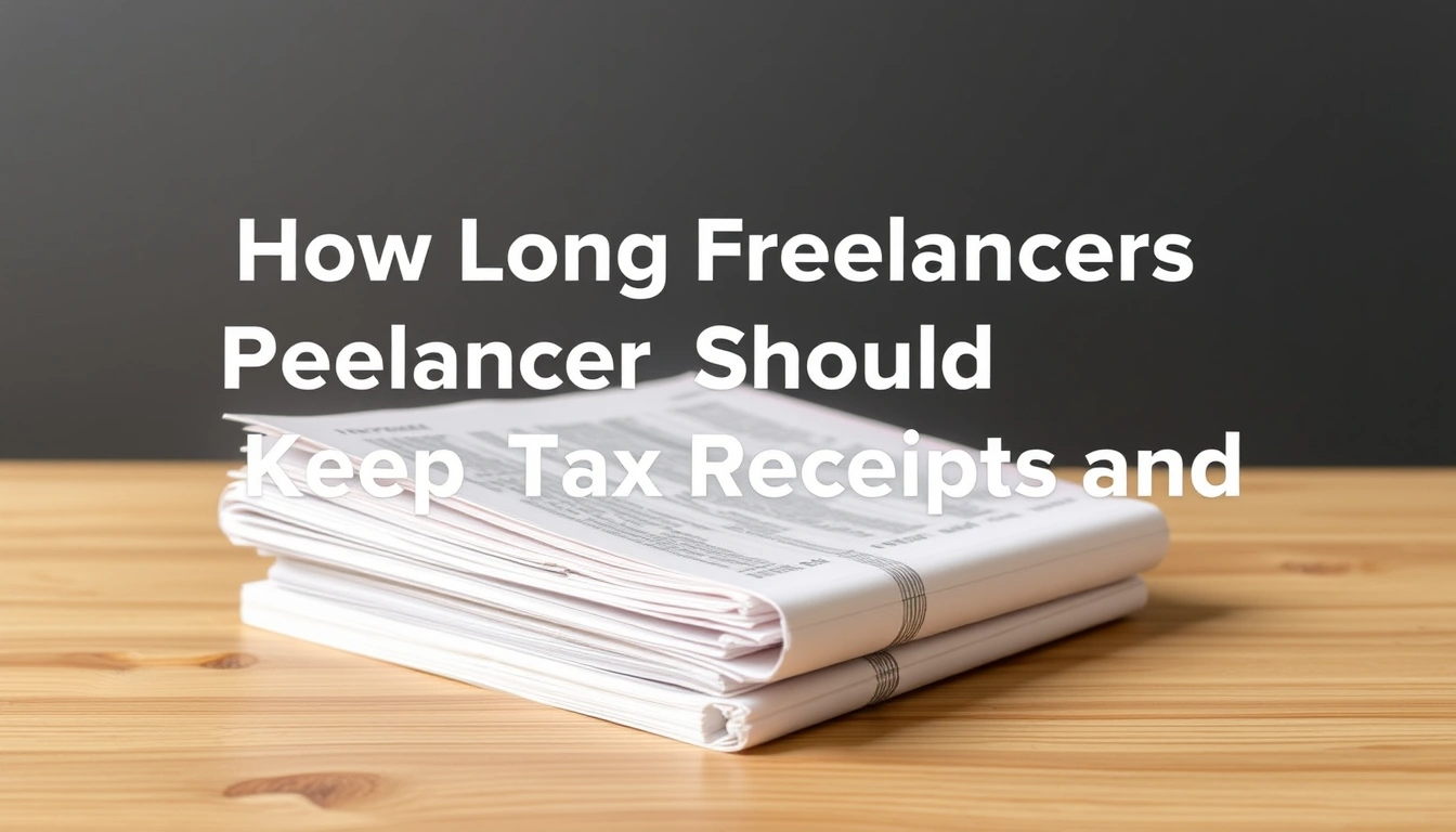 How Long Freelancers Should Keep Tax Receipts and Invoices