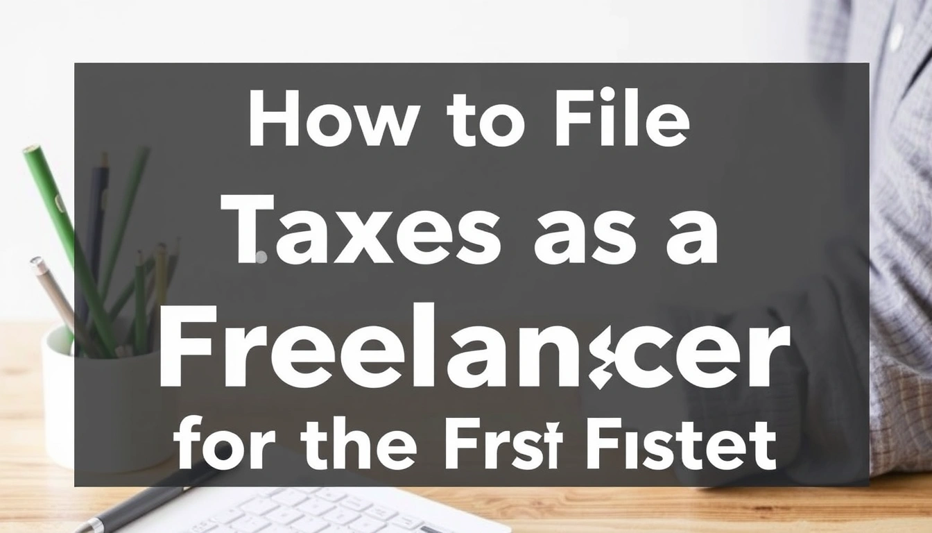 How to File Taxes as a Freelancer for the First Time